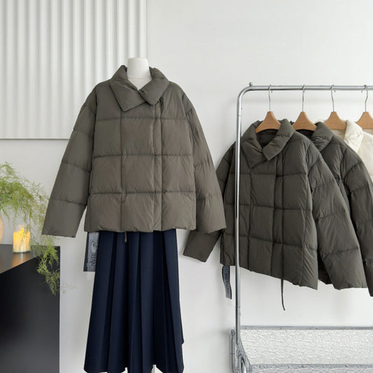 Fashionable Loose Short Design Thickened Warm Coat For Petite