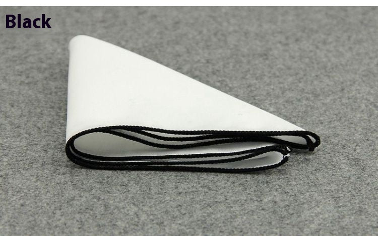 Trendy Men Wedding Groom Groomsman Suit Shirt Dress Corsage Square Scarf