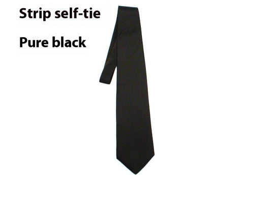 8CM Tie Men's Formal Wear Business Black Suit Hand Tie Work