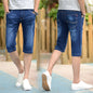 Cropped Denim Shorts Men's Youth Ultra-thin