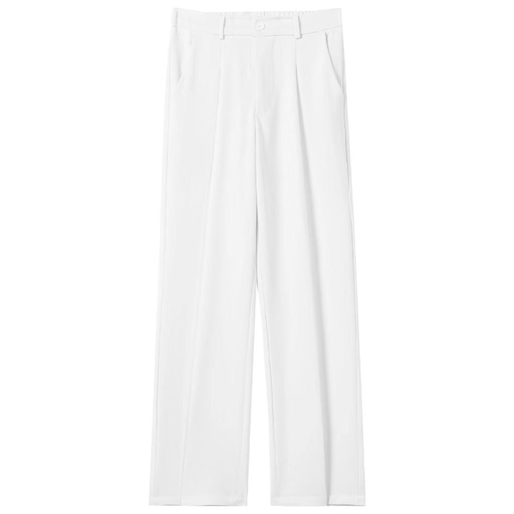 Men's Casual Draped Straight Suit Pants