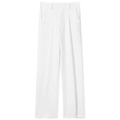 Men's Casual Draped Straight Suit Pants