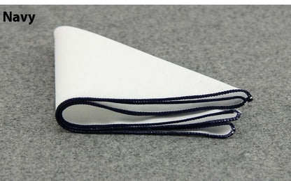 Trendy Men Wedding Groom Groomsman Suit Shirt Dress Corsage Square Scarf