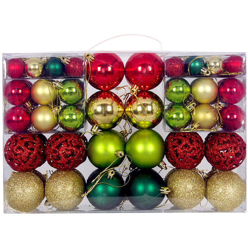 Christmas Ball 3-6cm Set Pvc Boxed Christmas Tree Decoration Colorful Ball