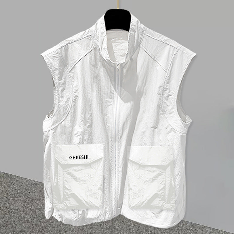 Men's 3D Pocket Outerwear Casual Sleeveless Vest