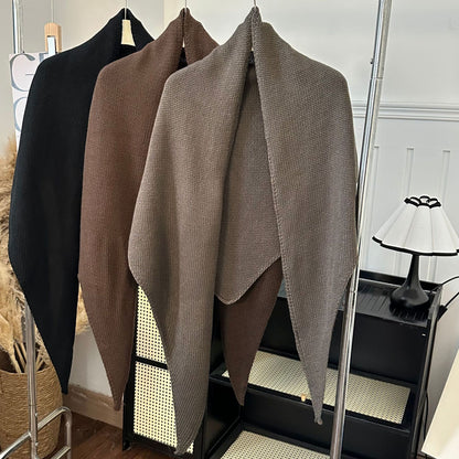 Solid Color Shawl Fashion Versatile Stylish Scarf