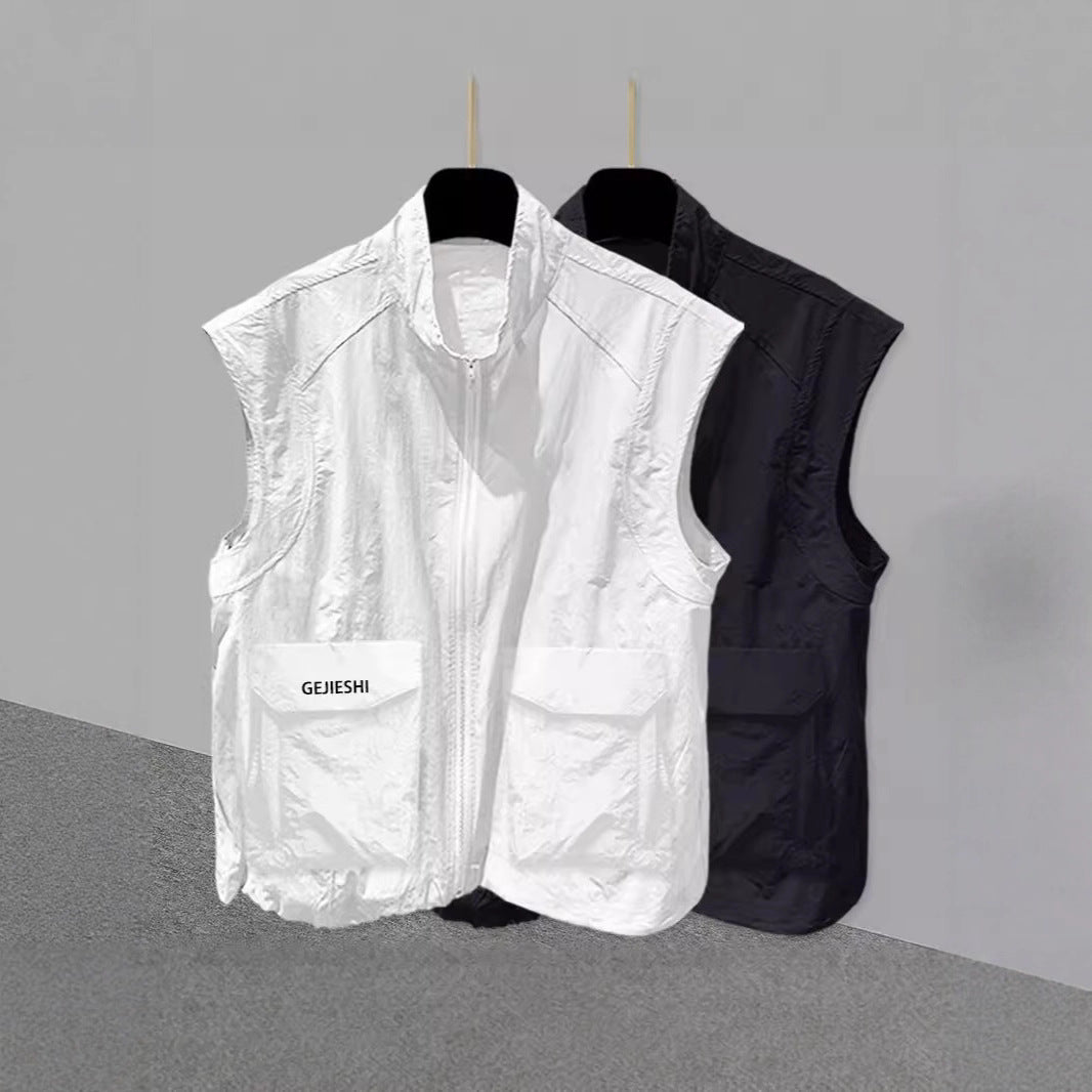 Men's 3D Pocket Outerwear Casual Sleeveless Vest