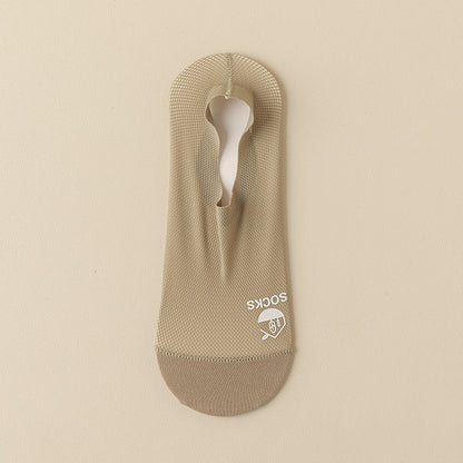 Men's Thin Invisible Socks Cotton Bottom Deodorant And Sweat-absorbing