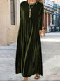 New Thick And Elegant Velvet Women's Dress