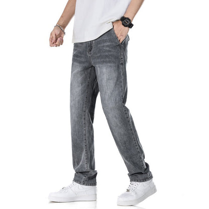 Thin Loose Light Business Straight Jeans