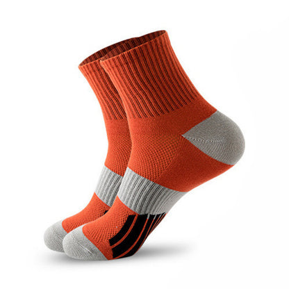 Men's Middle Tube Socks Color Matching Sports Basketball Socks