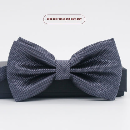 Men's Solid Color Formal Wear Wedding Business Casual Groom Groomsman Bow Tie