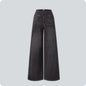 High-waisted Jeans Women Vintage Wash Loose Wide-leg Pants