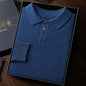 Men's Solid Color Soft Glutinous Cashmere Sweater Simple Pullover Loose