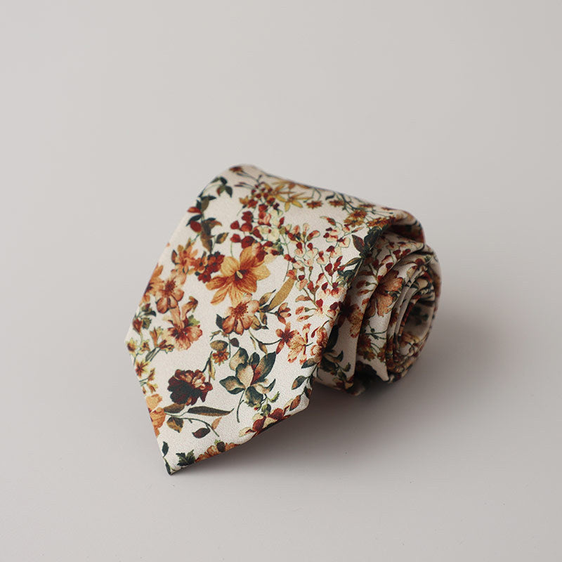 Korean Style Retro Light Color Hong Kong Style Tie