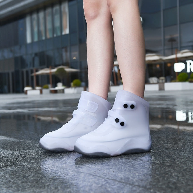 Men's And Women's Waterproof Shoe Cover Silicone Non-slip Wear-resistant