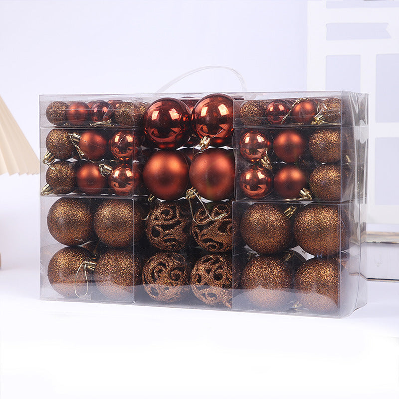 Christmas Ball 3-6cm Set Pvc Boxed Christmas Tree Decoration Colorful Ball