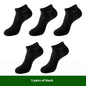 Men's Breathable Bamboo Fiber Solid Color Short Socks