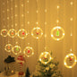 LED Christmas Curtain Lights, Indoor Scene Decoration, Creative Curtain Lights, Christmas Atmosphere Flashing Lights