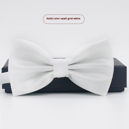 Men's Solid Color Formal Wear Wedding Business Casual Groom Groomsman Bow Tie