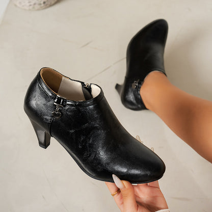 Women's Pointed Toe Stiletto Heel Ankle Boots