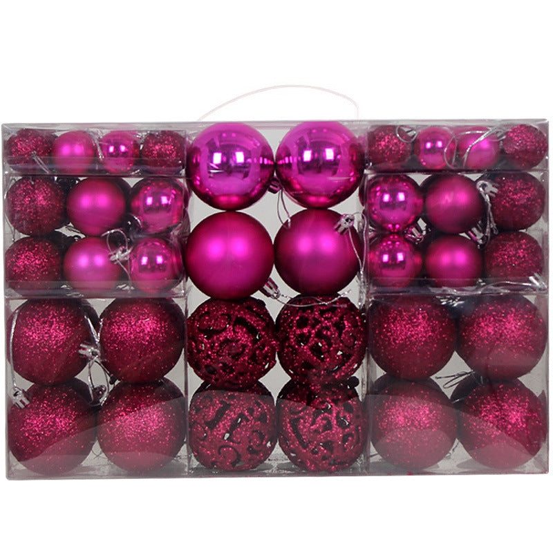 Christmas Ball 3-6cm Set Pvc Boxed Christmas Tree Decoration Colorful Ball
