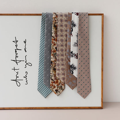 Korean Style Retro Light Color Hong Kong Style Tie