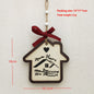 House Christmas Tree Decoration Festival Gift Wooden Pendant