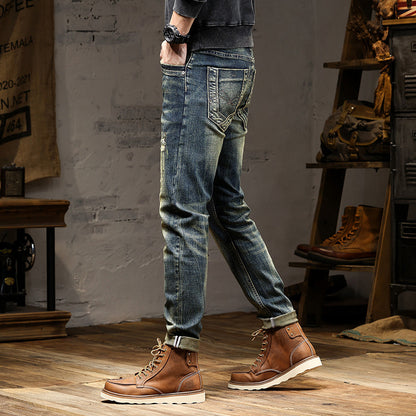 High-end Jeans Men's Stretch Nostalgic Retro