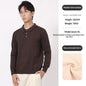 Men's Sweater Light Luxury High-end Sense Business Casual Lapel Long Sleeve