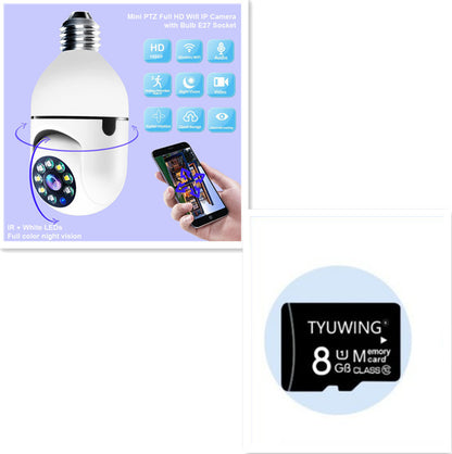 WiFi Security Camera 1080P Bulb - 4X Zoom E27