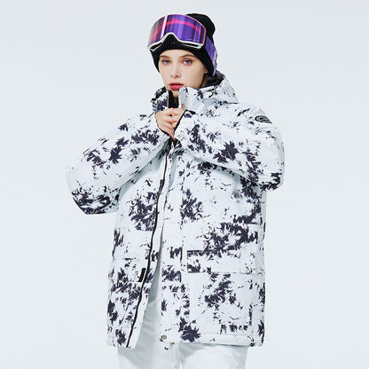 New Unisex Workwear-style Water-repellent Warm Thickened Ski Jacket