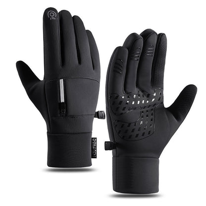 Cycling Gloves Men's Q803 Fleece-lined Polar Fleece Wear-resistant