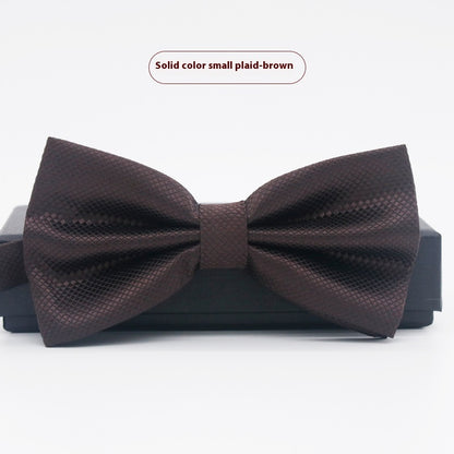 Men's Solid Color Formal Wear Wedding Business Casual Groom Groomsman Bow Tie