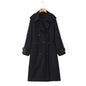 Women's Fashion Casual Long Trench Coat