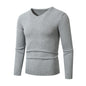 European And American Casual Long-sleeve V-neck Sweater Base Layer