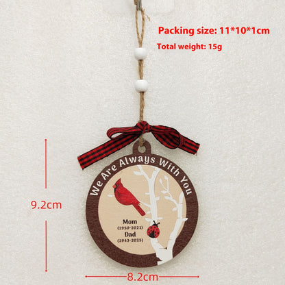 House Christmas Tree Decoration Festival Gift Wooden Pendant