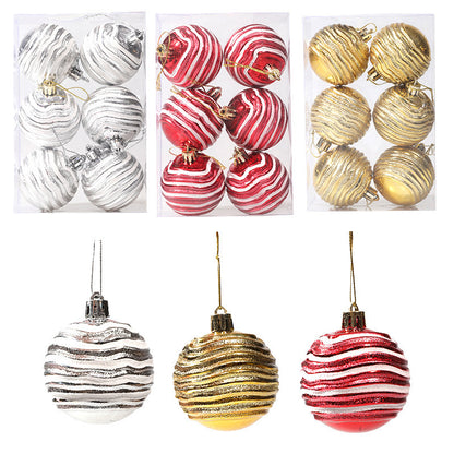 6cm Decorative Special-shaped Ball Christmas Tree Decoration Props