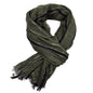 Men's Retro Gentleman Gold Thread Striped Scarf