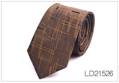 Men's Tie Casual Fashion Yarn-dyed 6cm Flower Graffiti