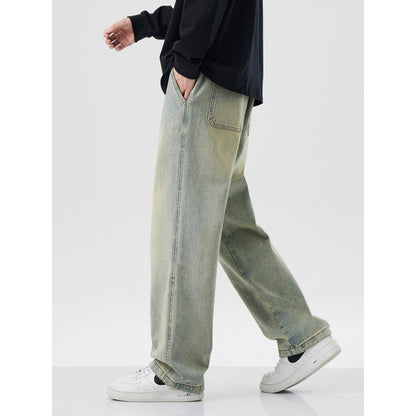 American High Street Retro Loose Casual Straight-leg Pants For Men