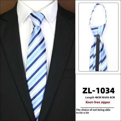 Men's Formal Wear Business Zipper Tie-free
