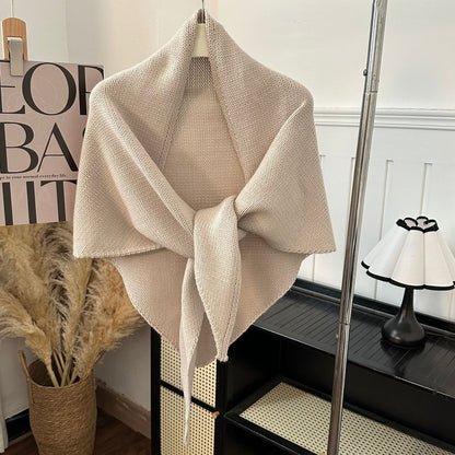 Solid Color Shawl Fashion Versatile Stylish Scarf