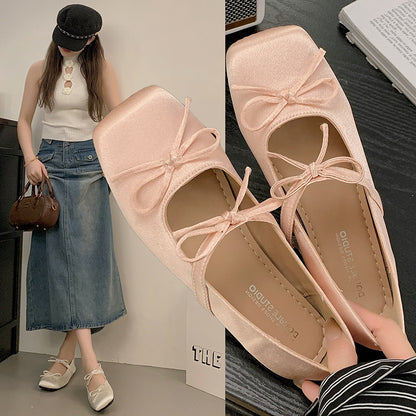 Fashionable All-match Square Head Pumps Women