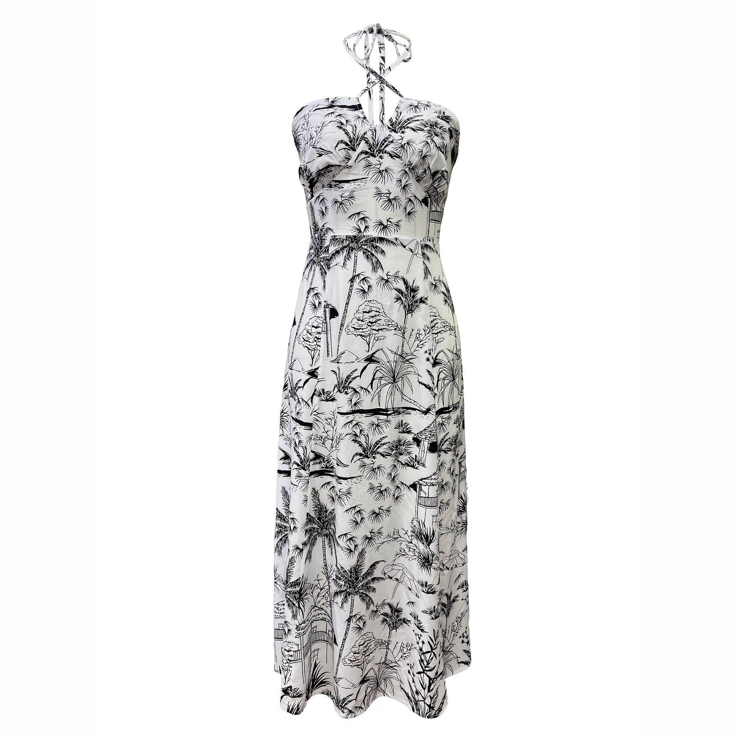 Ladies' Fashion Floral Spaghetti Strap Dress