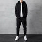 Men's Loose Zip-up Hoodie Sweater Set