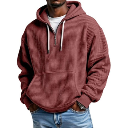3D Printed Men's Double Hood Zipper Hooded Sweater
