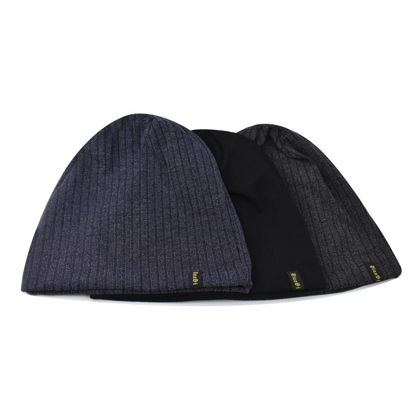 Baotou Thin Letter Embroidery Knitted Pile Hat