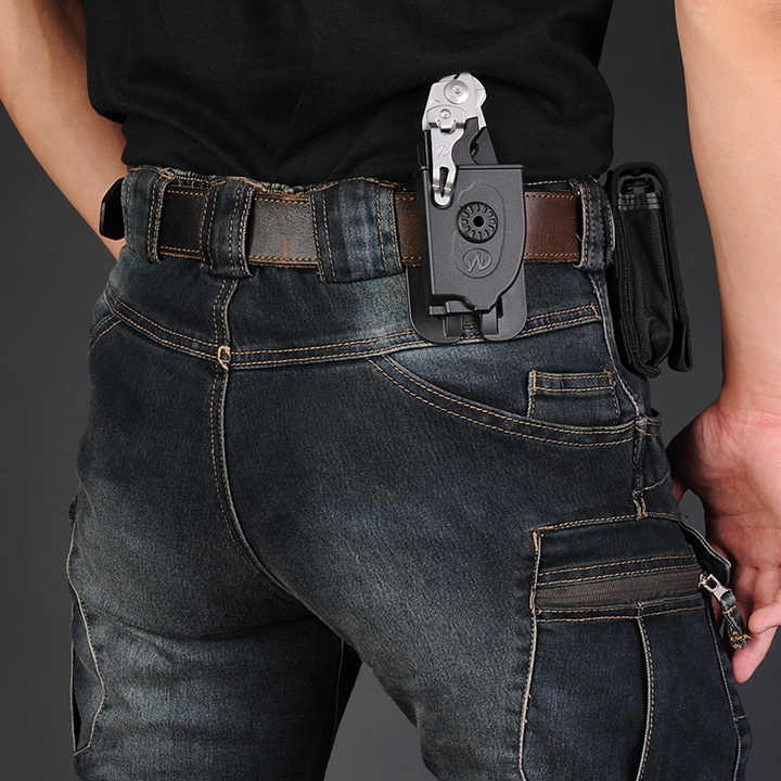 Tactical Jeans Straight Slim Training Men's Trousers