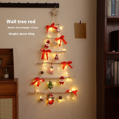 Wall Luminous Non-woven Christmas Tree Window Doors And Windows Decoration Supplies